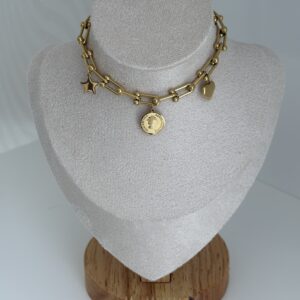 Bracelet Charms Dorés Alpha
