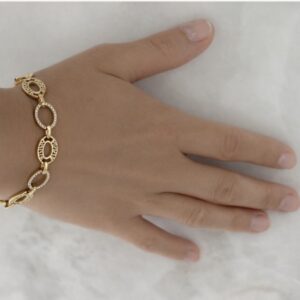 Bracelet Maillons d’Or Sculptés